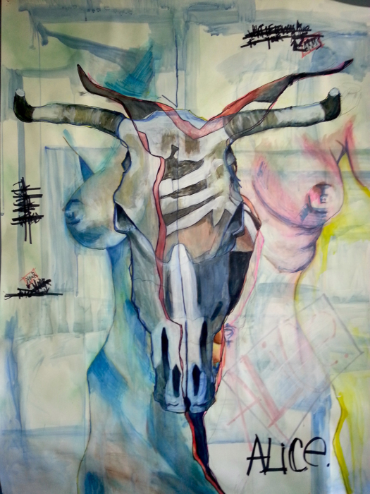 Emily Bowers - Y-incision cow skull