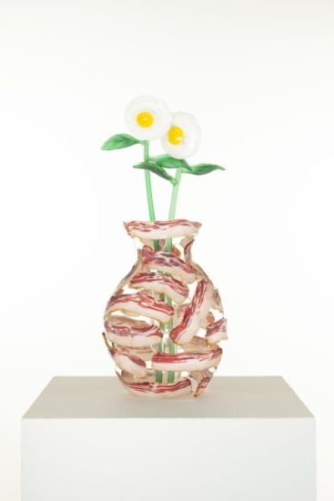 Eriko Kobayashi-Still Life (sculpture glass "26 x 10" x 10" $3,000)