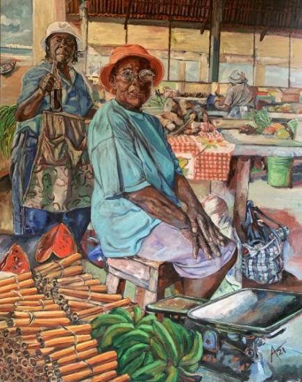 Anthony Adonis Lewis- Proud (oil on canvas 60" x 48" $9,600)